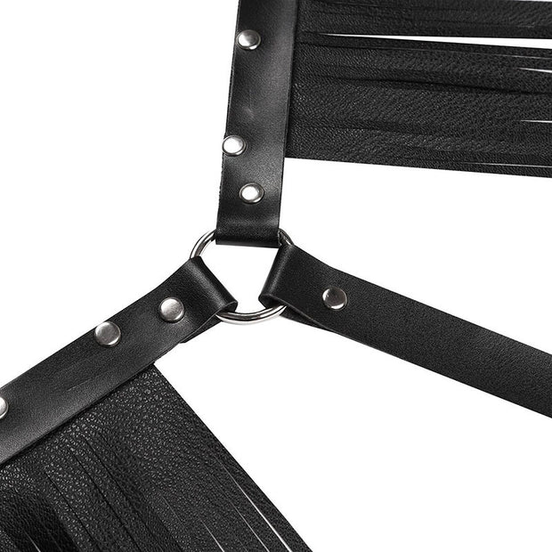 Women's Fashion Simple Tassel Harness Skirt Belt Set
