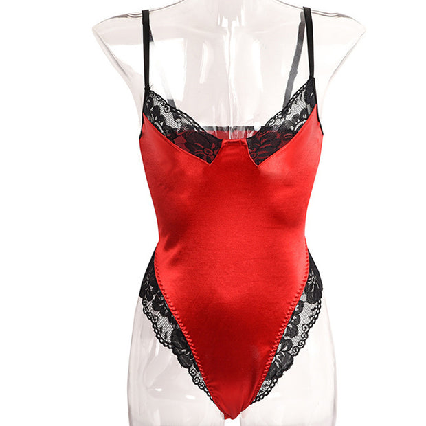 Sexy Women's Underwear Lace Top Sexy One-piece