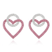 Fashion peach Heart Accessories Earrings