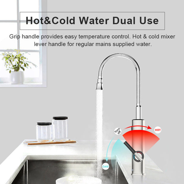 Stainless Steel Digital Display Electric Faucet