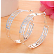 Fashion Trendy Earrings Silver Accessories