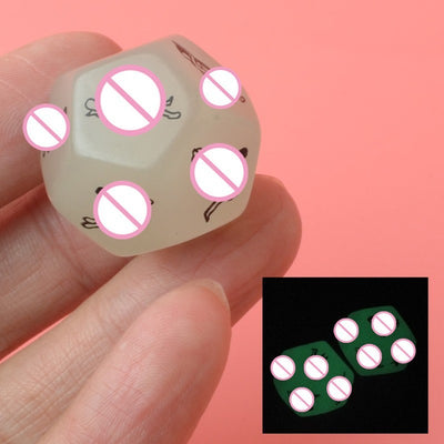12 Face Luminous Acrylic Dice