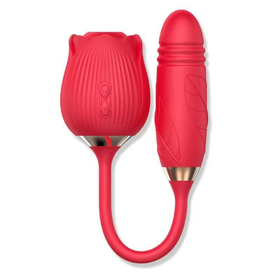 Sex Toy For Women & Couples, Vibrator Massager Clitoral Suction & G-Spot Stimulator, 10 Vibration Modes, Dual Use Design, USB Rechargeable, Discreet Wellness.