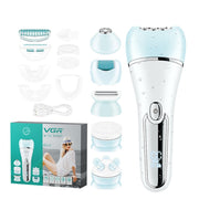 Six-in-one Women's Electric Plucking Hair Removal Device Suit