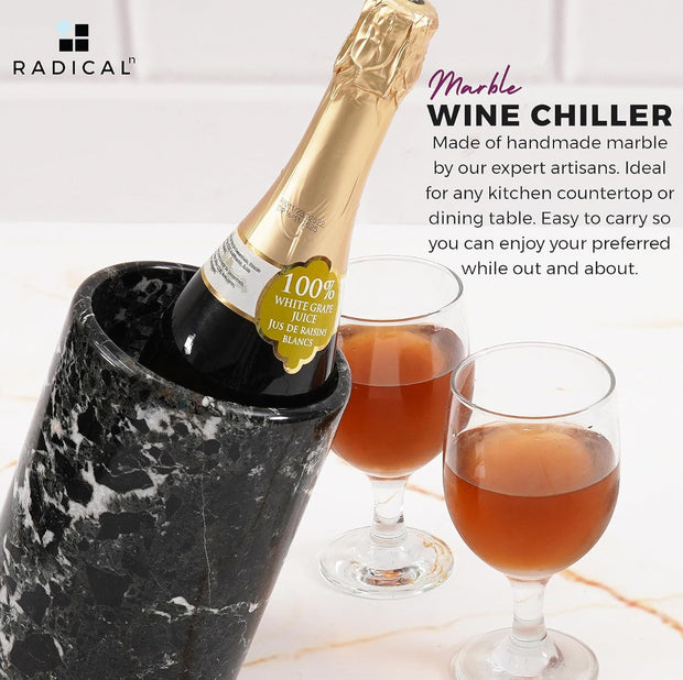 WizzyMart 🍳 🐾 Handmade Black Marble Wine Cooler for 5x8.5 inch Bottles – Stylish Kitchen Accessory 🐾 🍳 – cooking, home, marble wine cooler, wine bottle cooler UK, handmade bottle chiller, black marble wine holder, kitchen wine cooler, champagne bottle cooler, wine chiller for home, marble drink cooler, bottle cooler for kitchen, wine accessory UK, elegant wine cooler, tabletop wine chiller, marble kitchen gadget, cooler for wine bottles, handmade kitchen accessory, drink cooler UK, wine bottle chiller, home