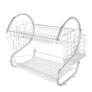 WizzyMart 💡 🍳 S-Shaped Dual Layer Dish Drying Rack – Space-Saving Kitchen Organizer 🍳 💡 – cooking, electronics, home, dish drying rack, kitchen dish drainer, dual layer drying rack, space saving dish rack, compact dish drainer, kitchen drying rack, dish rack for home, countertop dish rack, multi tier dish rack, practical kitchen rack, dish drying solution, small kitchen drying rack, drying rack for plates, drying rack for cups, modern dish drainer, kitchen organisation rack, dish rack with layers, easy clea