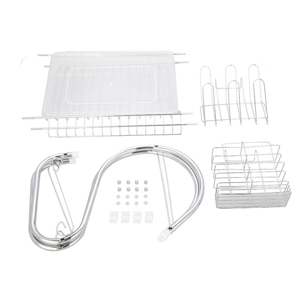 WizzyMart 💡 🍳 S-Shaped Dual Layer Dish Drying Rack – Space-Saving Kitchen Organizer 🍳 💡 – cooking, electronics, home, dish drying rack, kitchen dish drainer, dual layer drying rack, space saving dish rack, compact dish drainer, kitchen drying rack, dish rack for home, countertop dish rack, multi tier dish rack, practical kitchen rack, dish drying solution, small kitchen drying rack, drying rack for plates, drying rack for cups, modern dish drainer, kitchen organisation rack, dish rack with layers, easy clea