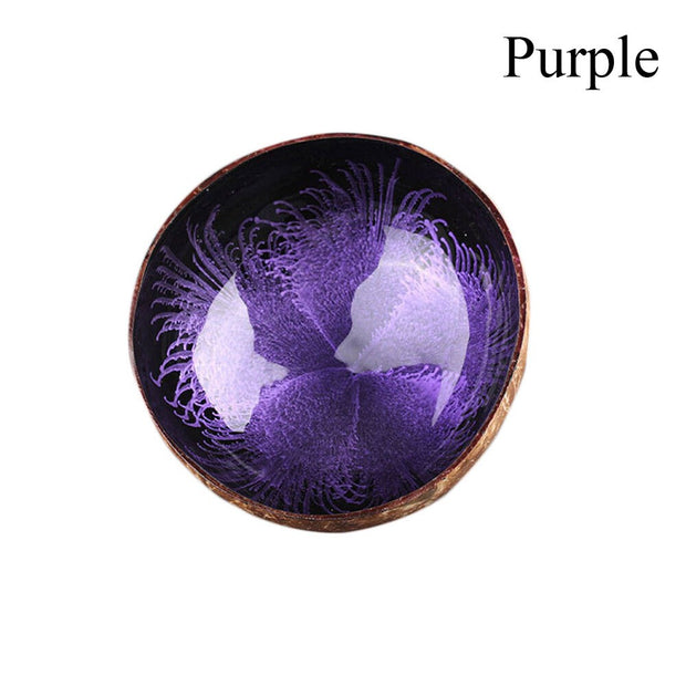 WizzyMart 💡 🍳 Decorative Coconut Shell Bowl for Storage and Table Accessories 🍳 💡 – home, decor, coconut shell bowl, decorative storage bowl, natural tableware, small storage container, table accessory bowl, home decor bowls, eco friendly storage, unique pattern bowl, painted coconut bowl, space saving bowl, living room storage, kitchen storage bowl, natural material bowl, coconut shell container, decorative accessory holder