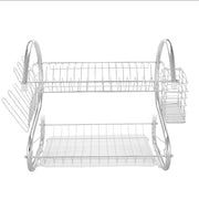 WizzyMart 💡 🍳 S-Shaped Dual Layer Dish Drying Rack – Space-Saving Kitchen Organizer 🍳 💡 – cooking, electronics, home, dish drying rack, kitchen dish drainer, dual layer drying rack, space saving dish rack, compact dish drainer, kitchen drying rack, dish rack for home, countertop dish rack, multi tier dish rack, practical kitchen rack, dish drying solution, small kitchen drying rack, drying rack for plates, drying rack for cups, modern dish drainer, kitchen organisation rack, dish rack with layers, easy clea