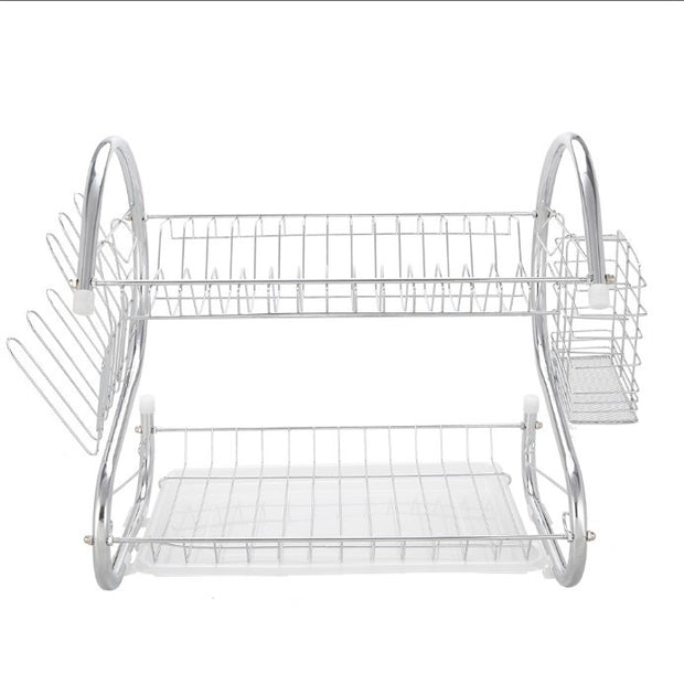 WizzyMart 💡 🍳 S-Shaped Dual Layer Dish Drying Rack – Space-Saving Kitchen Organizer 🍳 💡 – cooking, electronics, home, dish drying rack, kitchen dish drainer, dual layer drying rack, space saving dish rack, compact dish drainer, kitchen drying rack, dish rack for home, countertop dish rack, multi tier dish rack, practical kitchen rack, dish drying solution, small kitchen drying rack, drying rack for plates, drying rack for cups, modern dish drainer, kitchen organisation rack, dish rack with layers, easy clea