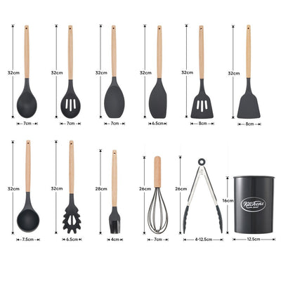 WizzyMart 🍳 🐾 11-Piece Silicone Cooking Utensils Set Non-Stick Kitchen Tools for Safe Food Preparation 🐾 🍳 – silicone, cooking, pet, silicone cooking utensils set, non stick kitchen tools, heat resistant kitchen utensils, silicone spoon and spatula, kitchen utensil set UK, durable cooking tools, easy clean cooking utensils, safe kitchen gadgets, multi purpose cooking utensils, silicone spatula set, kitchen tools for cooking, pet feeding utensils, flexible silicone kitchen tools, kitchen accessories set, 11 