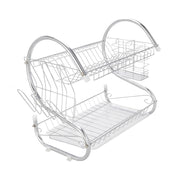 WizzyMart 💡 🍳 S-Shaped Dual Layer Dish Drying Rack – Space-Saving Kitchen Organizer 🍳 💡 – cooking, electronics, home, dish drying rack, kitchen dish drainer, dual layer drying rack, space saving dish rack, compact dish drainer, kitchen drying rack, dish rack for home, countertop dish rack, multi tier dish rack, practical kitchen rack, dish drying solution, small kitchen drying rack, drying rack for plates, drying rack for cups, modern dish drainer, kitchen organisation rack, dish rack with layers, easy clea