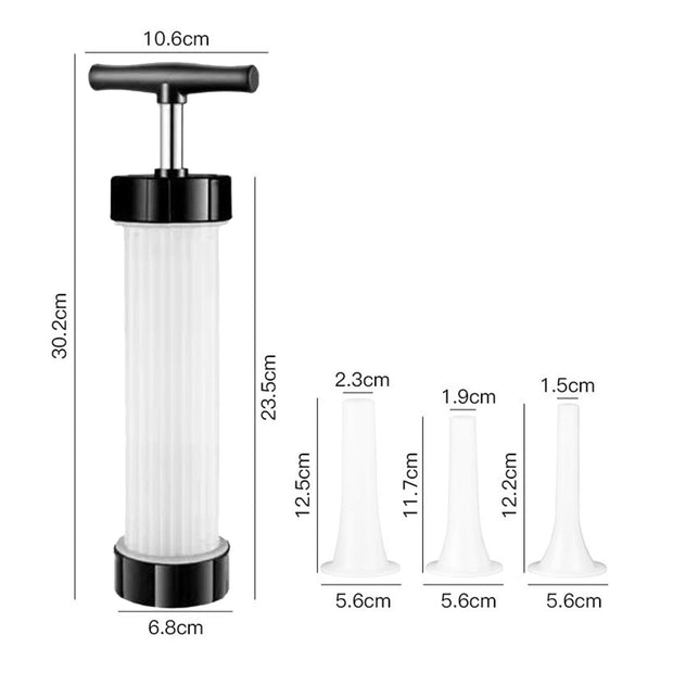 WizzyMart 💡 🍳 Compact Sausage Maker with 3 Stuffer Funnels for Kitchen and Home Use 🍳 💡 – cooking, home, sausage maker for home, sausage stuffer machine, compact sausage stuffer, kitchen sausage maker, easy to clean sausage maker, food stuffing tool, sausage making equipment, home cooking gadget, kitchen food stuffer, sausage maker with funnels, small sausage stuffer, kitchen gadget for cooking, food preparation tools, sausage maker compact, stuffer funnels for sausages, home sausage maker, commercial sausa