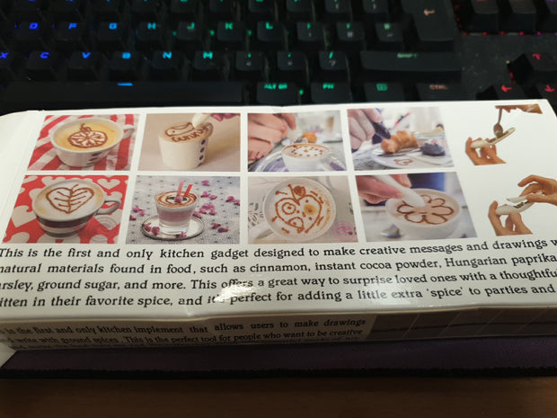 WizzyMart 🍳 🐾 Art Spice Pen for Precise Coffee Cake Decoration in Home Kitchens and Cafes 🐾 🍳 – plastic, cooking, pet, home, decor, coffee cake decorating tool, spice pen for baking, cake decoration pen, kitchen spice applicator, home baking tools UK, cafe baking accessories, cake decorating gadget, precise spice pen, baking decoration tool, plastic spice pen, cake decoration tool UK, home kitchen baking gadget, coffee cake decoration pen, easy cake decorating tool, kitchen spice pen