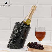 WizzyMart 🍳 🐾 Handmade Black Marble Wine Cooler for 5x8.5 inch Bottles – Stylish Kitchen Accessory 🐾 🍳 – cooking, home, marble wine cooler, wine bottle cooler UK, handmade bottle chiller, black marble wine holder, kitchen wine cooler, champagne bottle cooler, wine chiller for home, marble drink cooler, bottle cooler for kitchen, wine accessory UK, elegant wine cooler, tabletop wine chiller, marble kitchen gadget, cooler for wine bottles, handmade kitchen accessory, drink cooler UK, wine bottle chiller, home