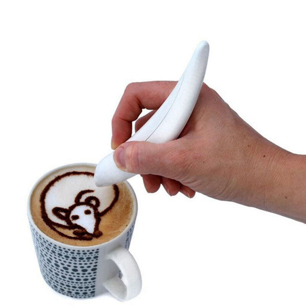WizzyMart 🍳 🐾 Electrical Spice Pen for Latte Art and Food Decoration – Home and Cafe Gadget 🐾 🍳 – cooking, pet, home, decor, latte art pen UK, coffee decoration tool, spice pen for coffee, electrical food decorating pen, cake decoration pen, kitchen gadgets for coffee, latte art tools, home barista accessories, coffee art pen UK, coffee and cake decorating, easy to use spice pen, food decoration pen electrical, coffee shop tools, coffee cake decor pen, creative coffee tools, home cafe gadgets