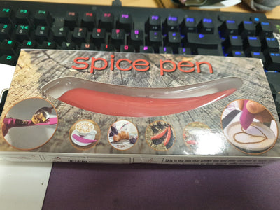 WizzyMart 🍳 🐾 Art Spice Pen for Precise Coffee Cake Decoration in Home Kitchens and Cafes 🐾 🍳 – plastic, cooking, pet, home, decor, coffee cake decorating tool, spice pen for baking, cake decoration pen, kitchen spice applicator, home baking tools UK, cafe baking accessories, cake decorating gadget, precise spice pen, baking decoration tool, plastic spice pen, cake decoration tool UK, home kitchen baking gadget, coffee cake decoration pen, easy cake decorating tool, kitchen spice pen